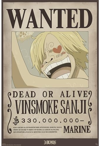 GB eye - One Piece Maxi Wanted Sanji Poster (91,5 x 61 cm)