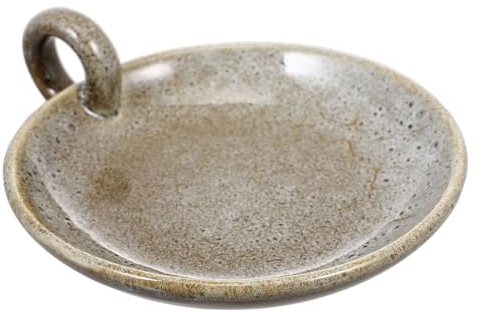 MAGICLULU Retro Kerzenteller Aus Keramik Vintage Stil Kerzenständer Für Stumpenkerzen Robustes Material Langlebig Und Platzsparend Für Wohnzimmertisch Und Festliche Dekoration