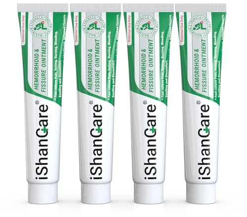 Hemorrhoid Cream, Hemorrhoid & Fissure Treatment Ointment Extra Strength, Relief Anal Pain, Itching, Bleeding, Swelling, Discomfort, Natural Herbs Fast Acting Ingredients, Contains Vitamin E