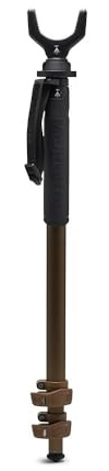 Manfrotto ALPHA S.H.O.T. Monopod V Kit, Leichtbau-Aluminiumkonstruktion, Monopod für Gewehre, 360-Grad-V-förmige Gabel für Gewehre,Beinhebelverriegelungen,Schießauflage,Stock für Jagd,Schießen,Outdoor