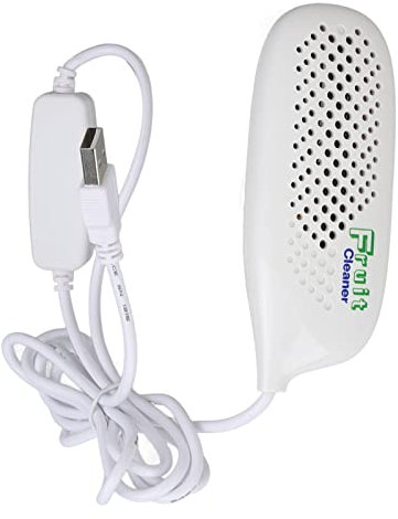 XHTLLO Machine à Laver les Légumes, Conception étanche IPX7 Sûre, Trous Double Face, Nettoyeur Automatique De Fruits Et Légumes USB Portable, Ionisation De L'eau du Robinet Inoffensive Pour la Cuisine