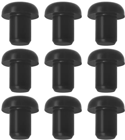 YINETTECH 50 Stück Silikon 5 Mm Blindstopfen für Fahrradrahmen Einsteck-Abdeckstopfen Endkappen für Rennrad Mountainbike Bohrlöcher An Fahrradrahmen