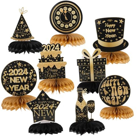 TOYANDONA 9stücke Teiliges Papier-honigwaben-dekorationen Für Neujahrsfeiern Kreative Tischdeko Mit Neujahrsthema Für Frühlingsfest Stilvoll Und Liebevoll Gestaltet Fotorequisiten