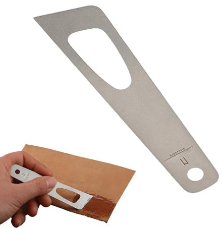 lisutupode Wood Glue Applicator | Stainless Steel Flexible Glue Spreader Leather Gluing Tool | Glue Brush, Notched Glue Spreader For Leather, Cloth, Paper, Wallets, Leather