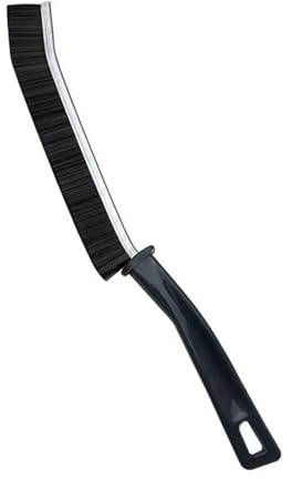 Toguma Small Hard Bristle Crevice Cleaning Brush Gap Cleaning Brush Grout Cleaner Brush Cleaning Tools for Household Kitchen Bathroom (Black)