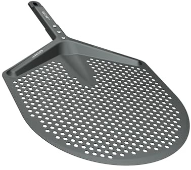 Gozney Pizza Peels (Silver, Venture 12) | For pizzas up to 12, Strong and Lightweight Aluminum Blade, Replaceable Profiled Short Handle for Simple Control
