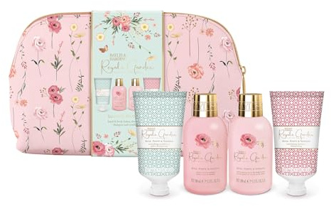 Baylis & Harding Royale Garden Rose, Poppy & Vanilla Luxury Wash Bag Gift Set (Pack of 1) - Vegan Friendly
