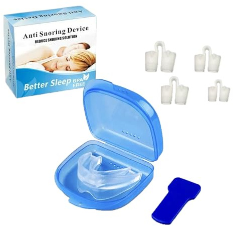 The Soothie Anti Snoring Mouthpiece with 4 Nasal Congestion, 2025 New Honex Anti Snoring Mouthpiece, The Quite Night Anti snoring Device, Soothie Mouth Guard for Women and Men, Soft and Comfortable