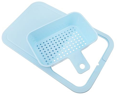 ULTECHNOVO Tagliere Per Verdure e Frutta Da Cucina Tagliere Di Plastica Resistente Per Tagliare e Affettare Con Scolapiatti Per Lavaggio Rapido