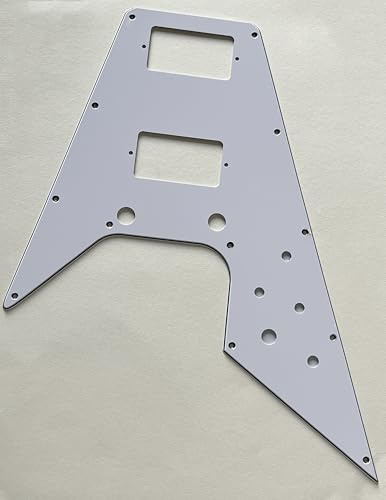 Schlagbrett für Gibson Flying V Style Gitarre (3-lagig, weiß)