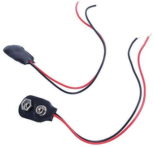 Feiouna 2pcs 15cm cavo 9V 9 Volt batteria clip connettore tipo I