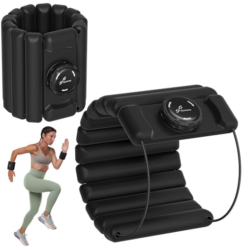Sportneer Verstellbare Gewichtsmanschetten mit Knopf, Tragbares Handgelenk für Home Pilates Joggen Walking Workout Yoga