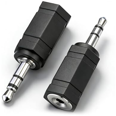 SEYUGOPTI 3,5mm Stéréo Mâle vers 2,5mm Stéréo Femelle Adaptateur | Transmission Stéréo Sans Perte, Contacts Anti-Oxydation, Plug-and-Play, pour Casques, Enceintes Et Smartphones