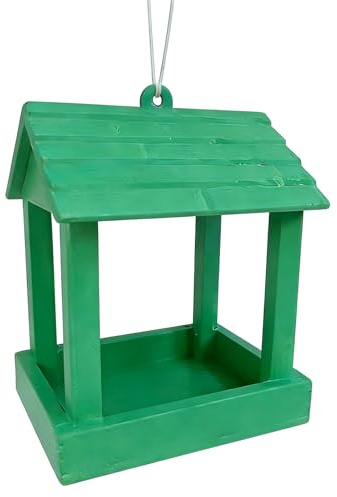 para pájaros al Aire Libre - Estación de Comida Colgante Resistente a la Intemperie | de Techo Decorativo para jardín, pájaros para colibrí, pinzón, observación de Vida Silvestre, pa