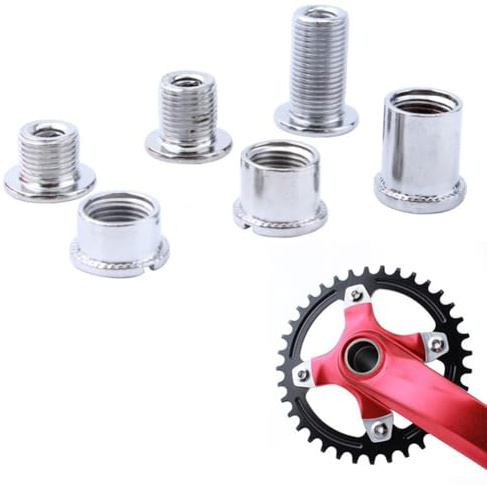 Set di 5 viti per corona della bicicletta, in acciaio inox, per bulloni singoli, doppi, tripli, prestazioni affidabili e resistenza alla ruggine (C)