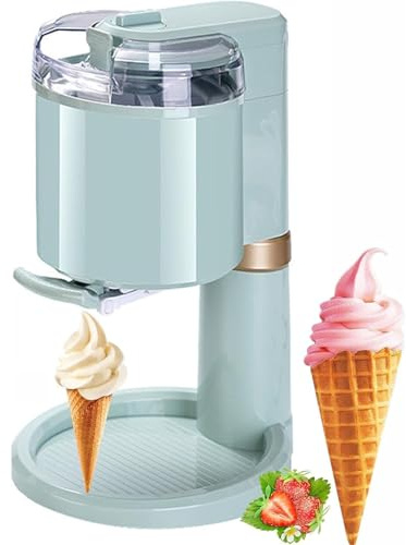 Máquina de helado suave para el hogar, mini máquina automática para helados caseros y yogur, preparación rápida en 10 minutos