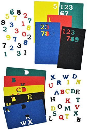 alles-meine.de GmbH XL Set: 280 Moosgummi Buchstaben + Zahlen - Alphabet Konfetti Streumotive Streukonfetti - für Schulanfang Deko Schultüte Schulbeginn Schule Streuteile Moosgum..