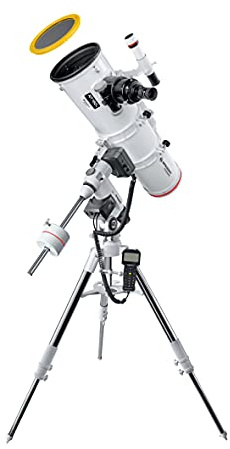 Bresser Messier Teleskop mit Montierung NT-150/750 Hexafoc EXOS-2 GoTo | Mond, Planeten, Deep Sky, Nebel, Galaxien, Parabolspiegel, Äquatoriale Montierung, Nachführung, Handyadapter