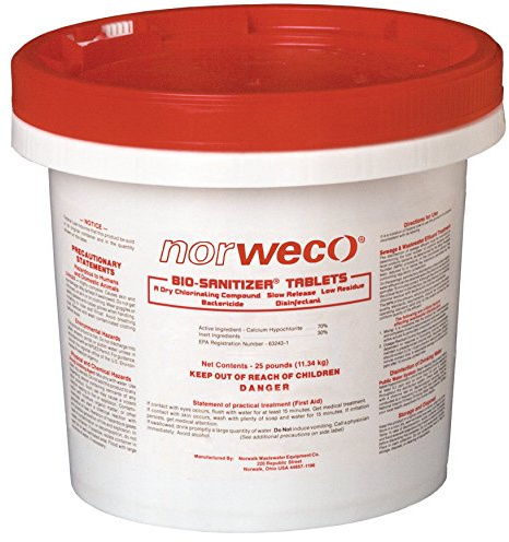 Norweco 45lb. Bio-Sanitizer Chlorine Tablets for Aerobic or Septic Systems