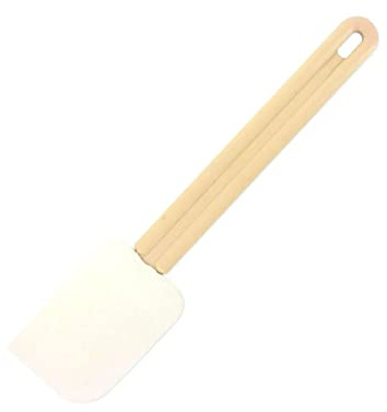Fackelmann Spatule Maryse à pâtisserie en silicone blanc 32 cm