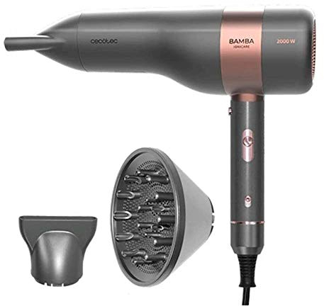 Cecotec Ionischer Haartrockner Bamba IoniCare 6000 RockStar Vision, Digitaler Motor, 2000 W Leistung, LCD-Display, Echter Ion, 5 Temperaturstufen, Kaltluftfunktion