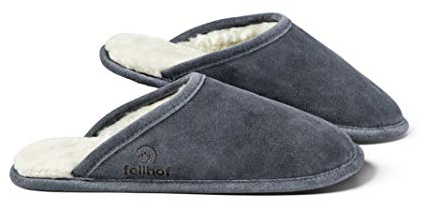 Fellhof Lammfell Hausschuh TRENDY Damen Herren Fell Pantoffeln für Winter & Sommer Hausschuhe aus ECHTEM Lammfell