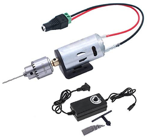 Versatile Craft Rotary Tool, Electric Hand Drill Tools Set for Resin Casting Molds, with 10 Pieces Drill Bits (0.5 to 3 mm) for Resin Plastic Wood Polymer Clay Jewelry