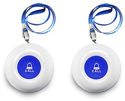 Liotoin Notrufknopf für Senioren Kabellos SOS Alarm Notruf Knopf Wasserdicht 2 Sender（Funktioniert nur in Verbindung mit einem Liotoin Empfänger） …