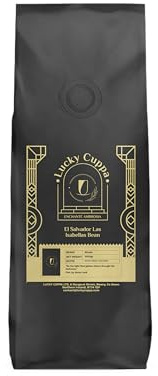 Lucky Cuppa El Salvador Las Isabellas Bean - Light Roast Fresh Coffee Beans - Single Origin Specialty Coffee - Organic Coffee Gifts for Coffee Lovers - 1kg Bulk Bag