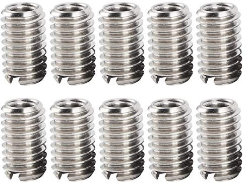 10 Thread Repair Inserts (internal Thread M4x0.7, External Thread M6x1.0) for Computerised Luminaire Mould Mechanical Equipment, Reducer Nuts with Internal and External Teeth