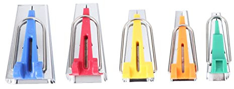 STOBOK Quilten 5st Schrägband Nähen Bindee Verstellbarer Binderclip Quilling- Stoff-schrägbandschneider Kits Zur Herstellung Von Schrägbändern Kunsthandwerk Zubehör Nähmaschine