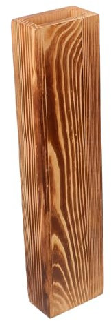 FUNOMOCYA Wandpflanzgefäß Aus Holz Kleine Blumenvase Für Innen Wandmontage Dekorative Pflanzenvase Mit Knospen Geeignet Für Grünpflanzen Und Blumen