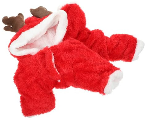COSMEVIVI Weihnachten Hund Tuch Dinosaurier Welpenkostüm Kapuzenpullover Haustier Kleidung Winddicht Wärmend Outfit Für Kalte Tage Outdoor Aktivitäten