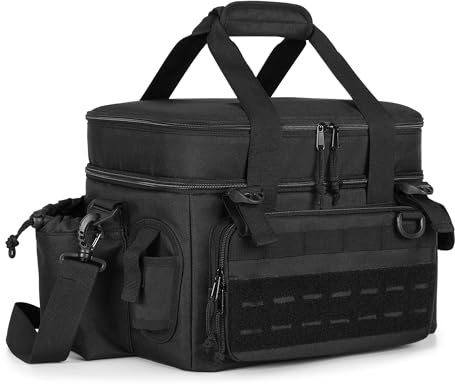 DSLEAF Angeltasche für 3500/3600 Angelboxen (nur Tasche), weiche Angelboxtasche mit wasserdichtem Boden und Rutenhaltergurten für Salz- oder Süßwasserangeln