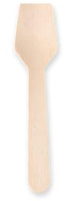 FRANZ MENSCH 1000 Stück NATUREStar Eislöffel | Holz, FSC® 100%, L: 9,6cm, natur, Karton, Eislöffel aus Holz, Einweglöffel, Dessertlöffel