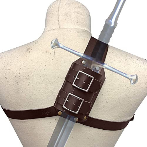 Abbdbd Mittelalterlicher Halter, Lederhülse, Schulterscheide, Mittelalterlicher Retro-Riemen, Cosplay-kostüm-zubehör