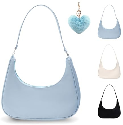 GIDWRIY Klein Schultertasche Damen, Aesthetic Y2k Handtasche, Teenager Mädchen, Vintage 90s Umhängetasche, Achsel Tasche Frauen, Tote Bag