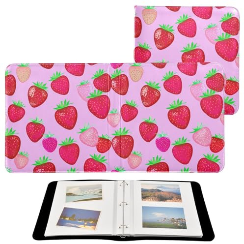 JUMBEAR Grande album fotografico autoadesivo con 20 pagine, album fai da te, per matrimoni, famiglia, bambini, vacanze, graziose fragole