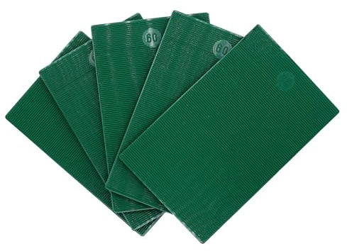 SKIR'CO (30 piezas) Cuñas planas de plástico de 5 mm, empaquetadoras de acristalamiento de 60 x 100 mm, espaciadores de marco, empaquetadoras de marcos de puertas y ventanas