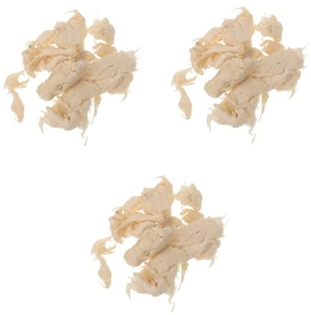 Artibetter 3 Stück 1 DIY -handgefertigtes Papierzellstoff Bastelzellstoff aus Papier Zellstoff zur Papierherstellung hausgemacht handgeschöpfter Papierzellstoff Holzbrei Beige