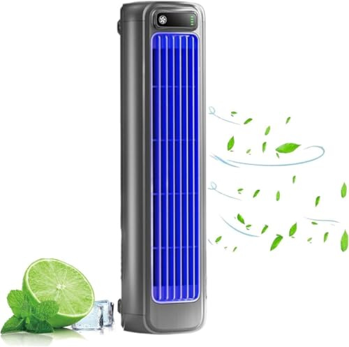Migilife Ace Enfriador, Sherum Ace Enfriador, Aire Acondicionado Portatil, 3 Velocidades, Recargable, para Dormitorio(Gris)
