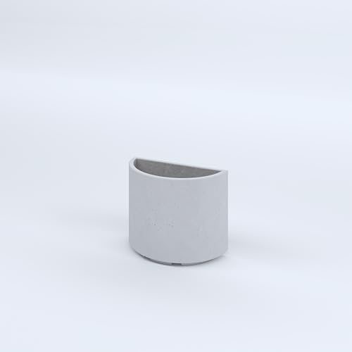 FLORESPIRA FIORIERE IN CEMENTO LISCE DORICO PIEDINI ACQUASTOP CM50X40H BIANCO