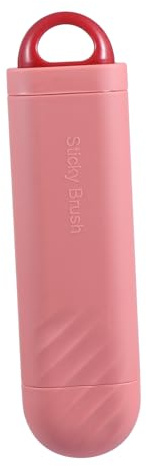 TOGEVAL Cepillo Quitapelusas De Doble Cara para Mascotas, Removedor De Pelo De Mascotas Portátil, Rosa Compacto, Herramienta De Limpieza Rápida para Ropa y Muebles, Uso Doméstico y Viaje