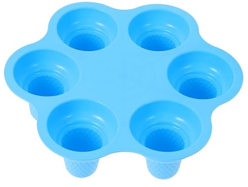 Moule à Glace en Silicone Bleu 6 Emplacements pour Fabrication DIY