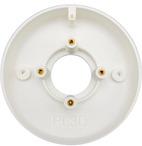 Halterung mit Kabelbox für Unifi / Ubiquiti U6+ Access Point | Wand oder Decke | Weiß | Metallgewinde | inkl. Schrauben