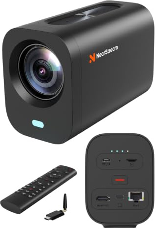 NearStream VM20 Pro Telecamera Streaming4K Zoom Ottico 10X USB-C/RJ45/HDMI