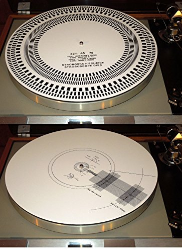 Acrylic Turntable Mat Cartridge Alignment Protractor Strobe Disc Stroboscope