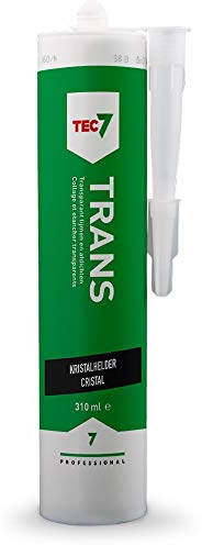 Tec7 Trans7 Klebstoffe / Universalkleber | Kleben, Montieren und Abdichten | Transparent | 310ml | Einfach zu verarbeiten und für viele Materialien, auch feuchte Untergründe