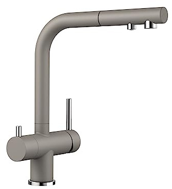 BLANCO FONTAS-S II Filter | Küchenarmatur | Mit herausziehbarem Schlauch | [16,6x26,4x30,6 cm] | Filter wird zusätzlich benötigt | wassersparend | Rückflussverhinderer | Hochdruck
