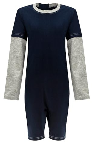 SpecialKids.Company Kids Adaptive Zip Back Jumpsuit, Long Sleeve Short Leg